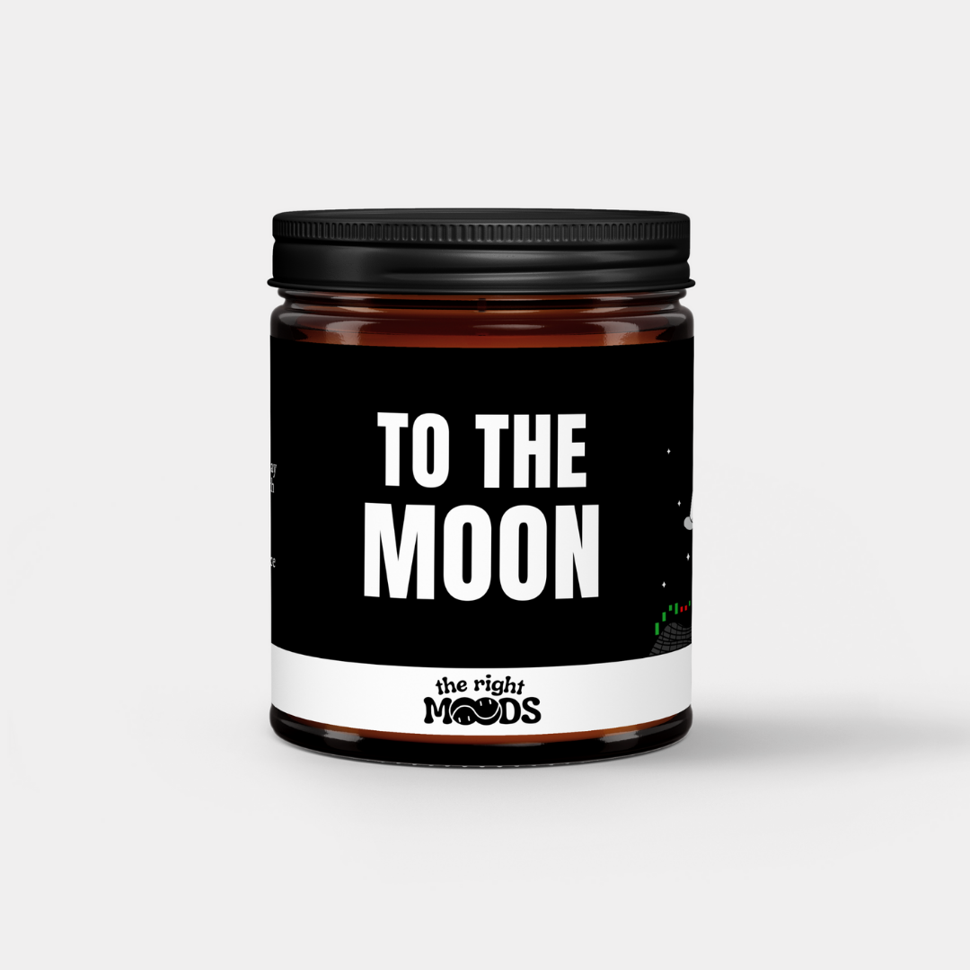 Velas de regalo divertidas – CRYPTO MOOD – Cera de soja perfumada hecha a mano