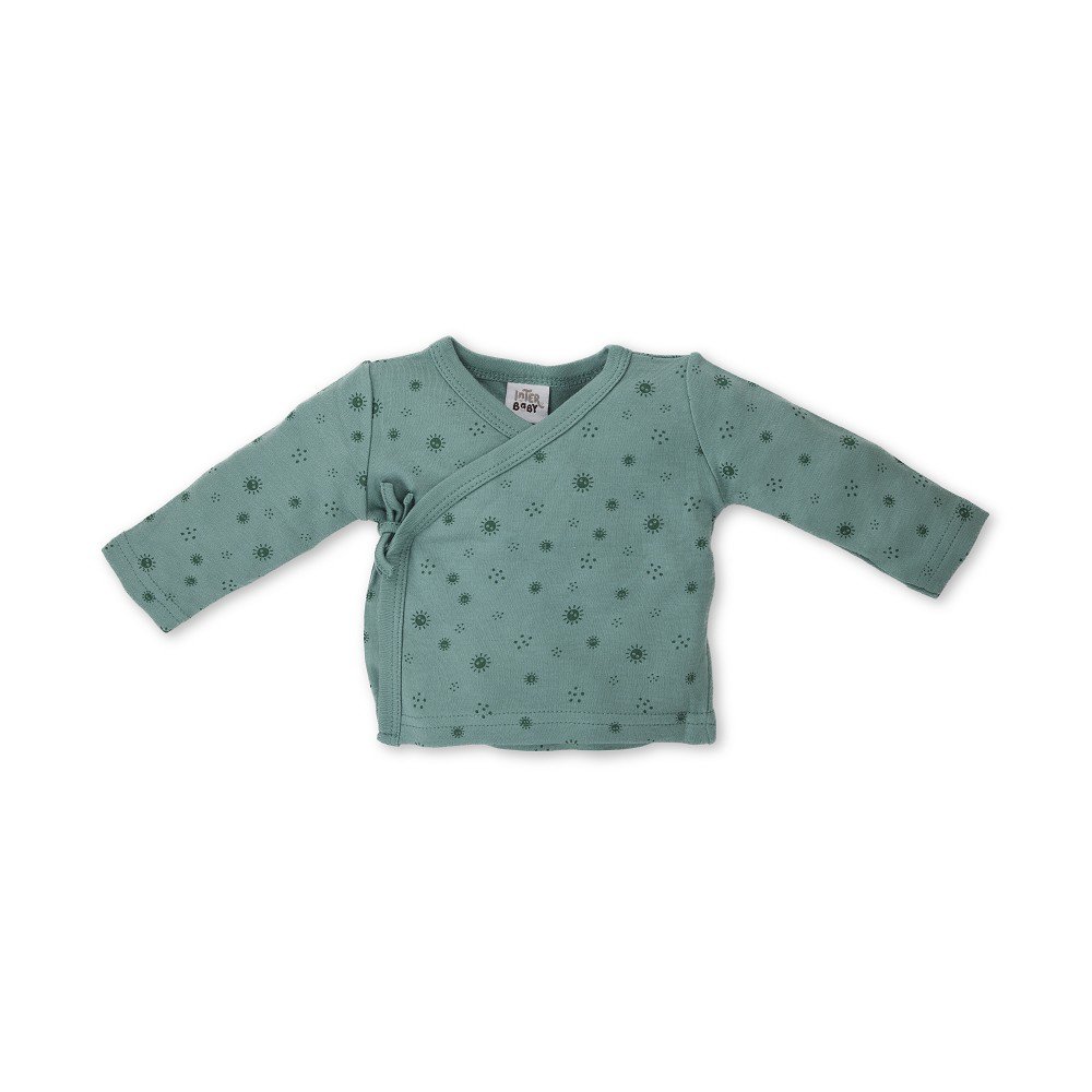 SET 5 PCS(SHIRT+PANTS+GLOVES+BIB+SOCKS)FOR NEW BORN (0-6MONTHS)-100%COTTON-MOD. DUENDES - GREEN