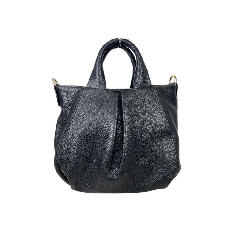 Italian Leather Bag for Women with 2 Handles and Zipper 57883