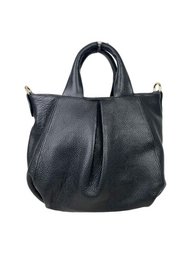 Italian Leather Bag for Women with 2 Handles and Zipper 57883