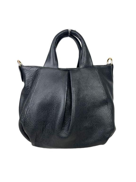 Italian Leather Bag for Women with 2 Handles and Zipper 57883