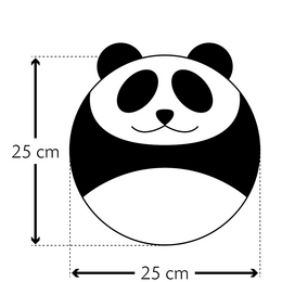 Bio-Körnerkissen mikrowellengeeignet, aus 100% Naturmaterialien, Wärmekissen für den Bauch, Panda