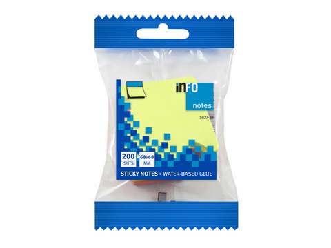 info gevormde still notes 67x68 'pijl' assorti 200 val