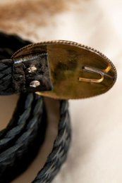 Black Leather Belt narrow