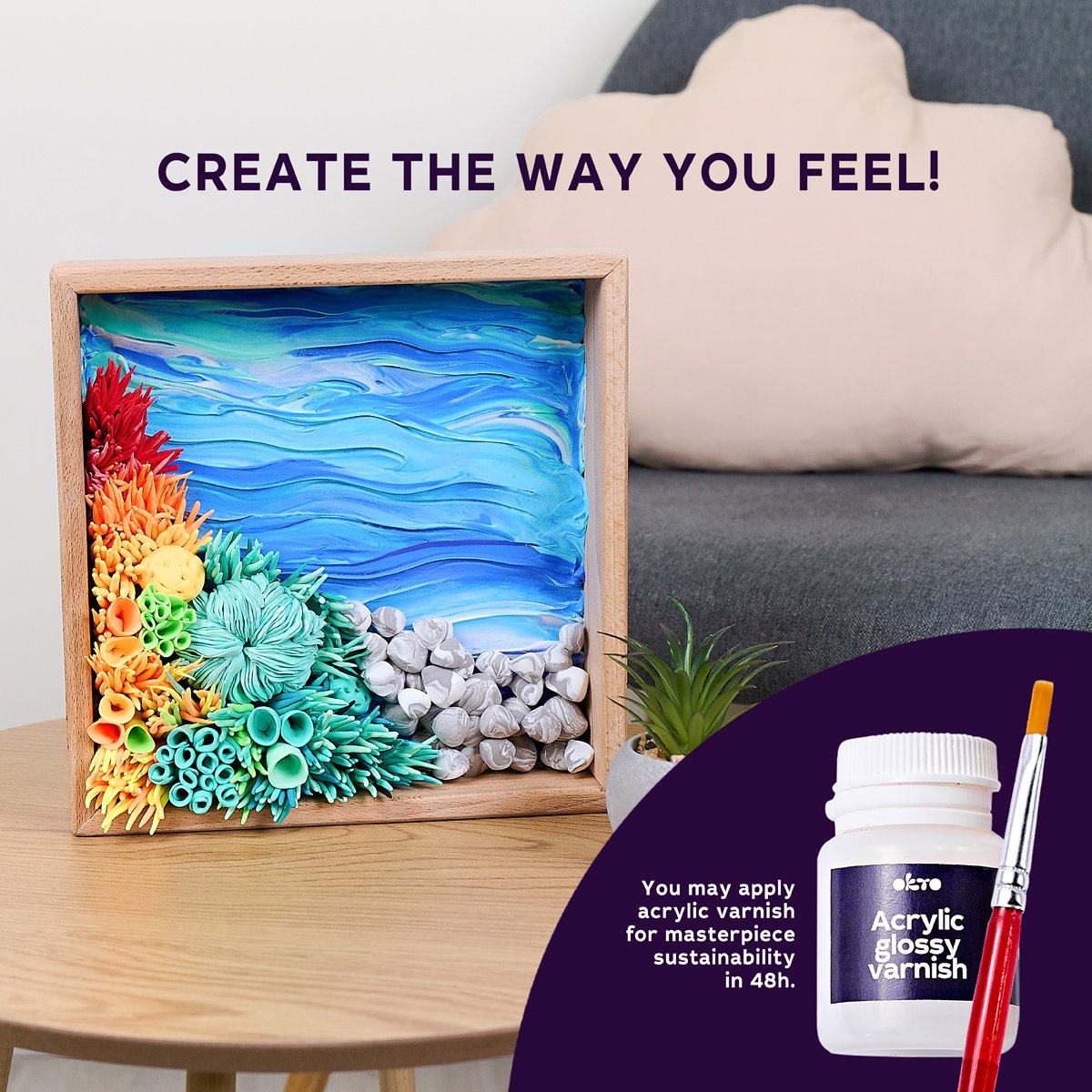 Okto Sensory Art Wood En Craft - Mood - Kalme Zee