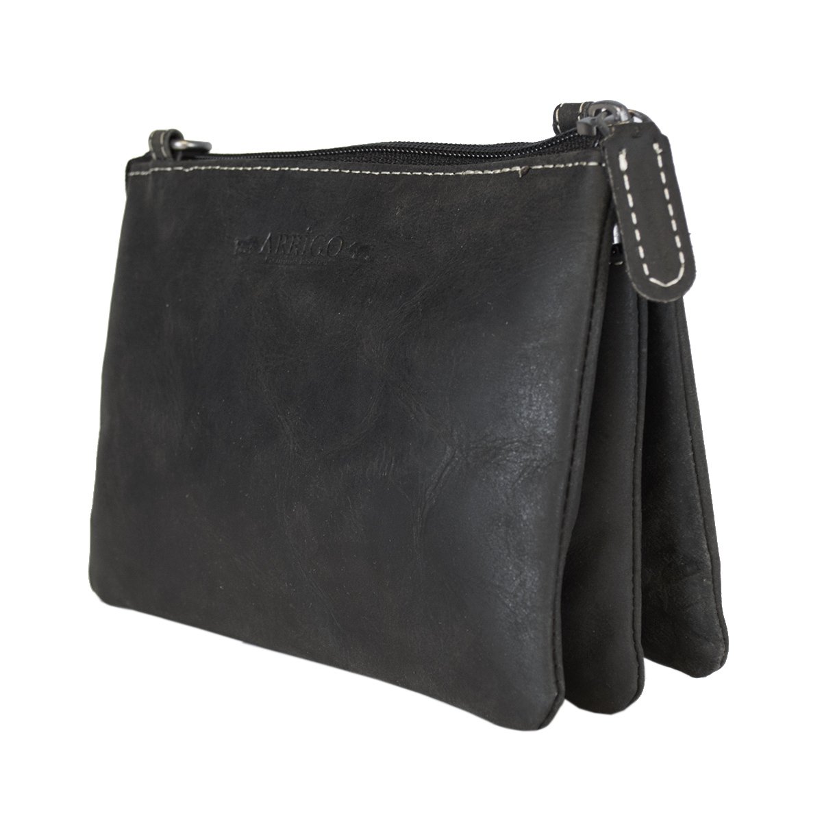 Skuldertaske I 3 farver Buffalo Læder - Festivaltaske - Lædertaske Lille - Crossbody taske til kvinder Læder - Str. L