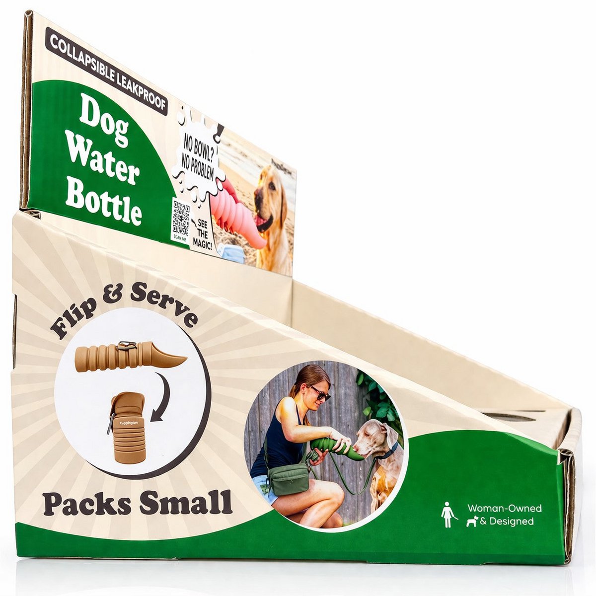 Dog Water Bottle Retail Counter Display (display only - bottles not included)