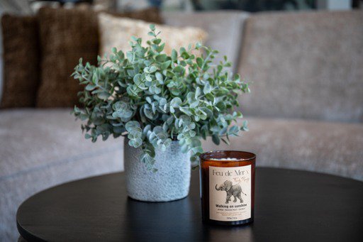 Fuld størrelse stearinlys 220g - Walking on sunshine