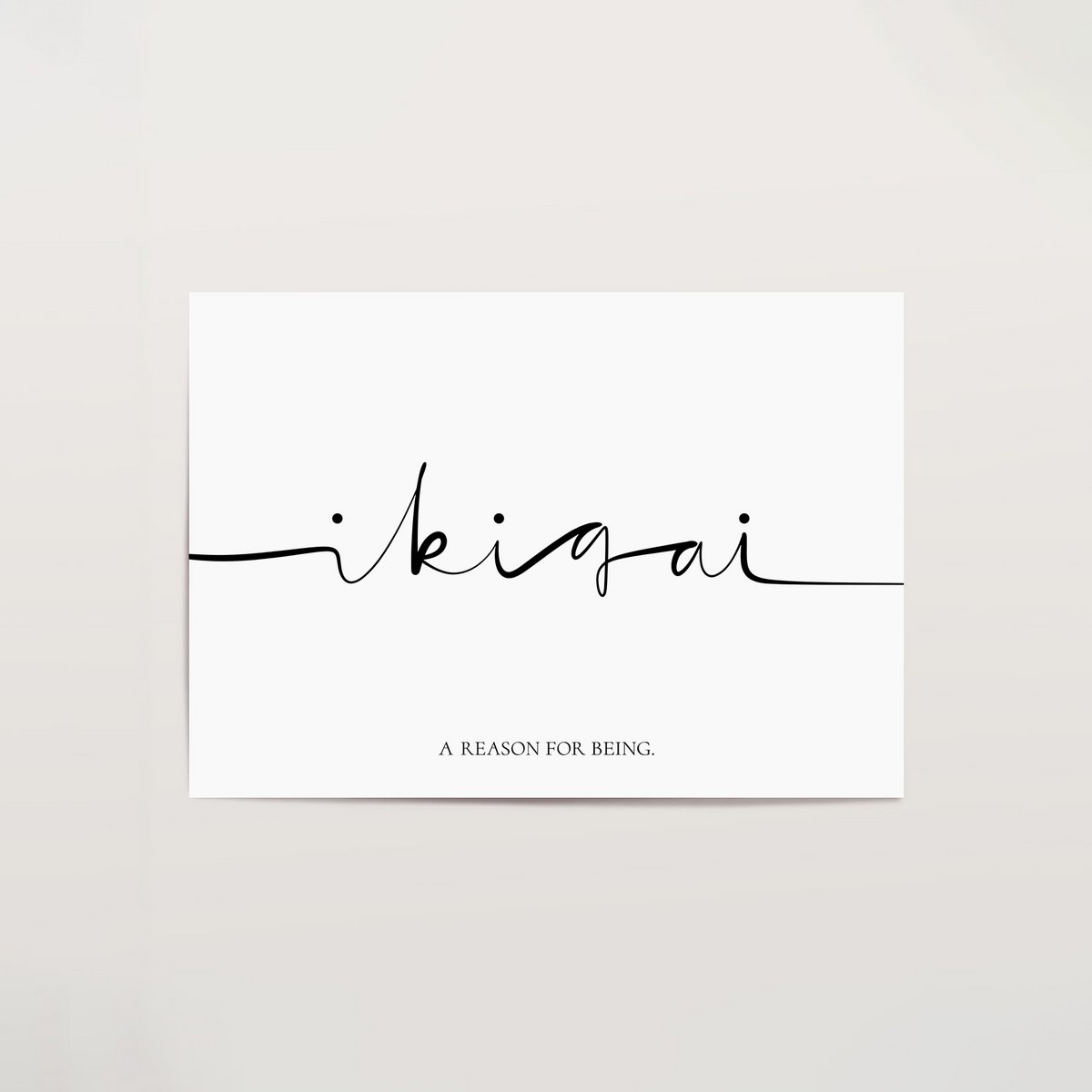 Poster: Ikigai - A reason for being