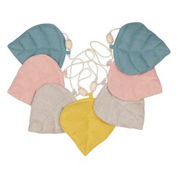 Guirlande de lin « Été » avec des feuilles