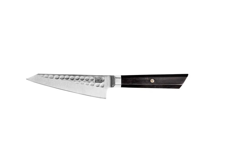 Knife - Bunka Petty with bamboo Saya and bamboo box - 135 mm blade