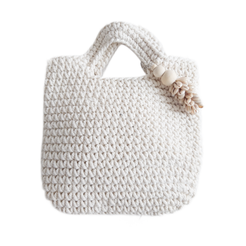 Mona shopping bag, white