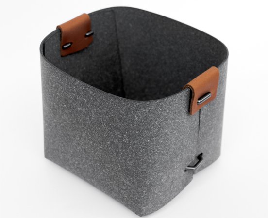 Recycled leather office tray