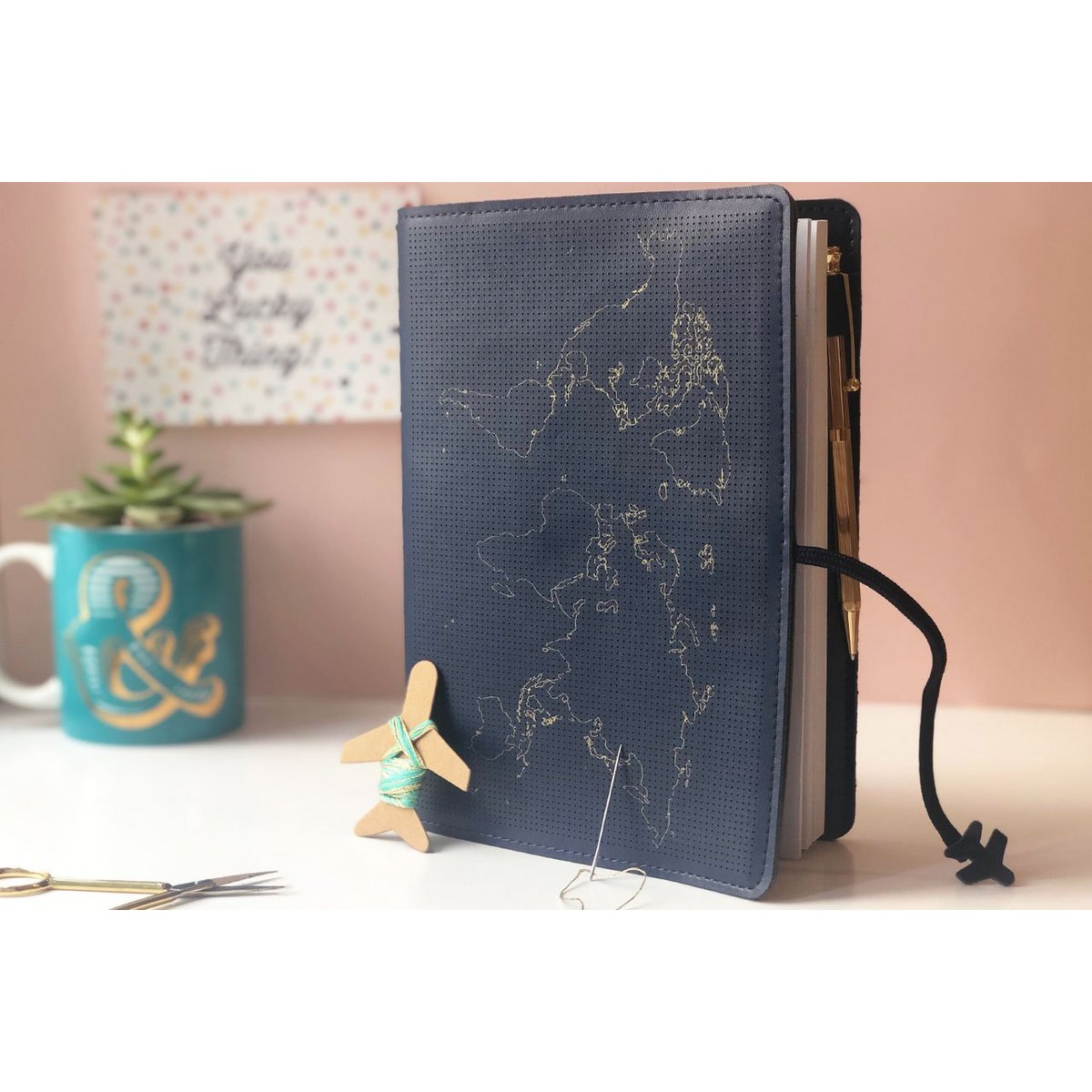 Cahier de voyage Stitch Navy
