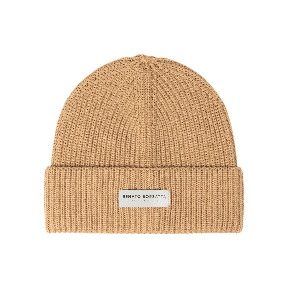RB5004Z | Sharp set and cap in a mixed Made in Italy wool shirt. Camel color - single size