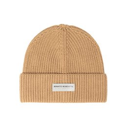 RB5004Z | Sharp set and cap in a mixed Made in Italy wool shirt. Camel color - single size
