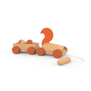Pulling chicken with cart