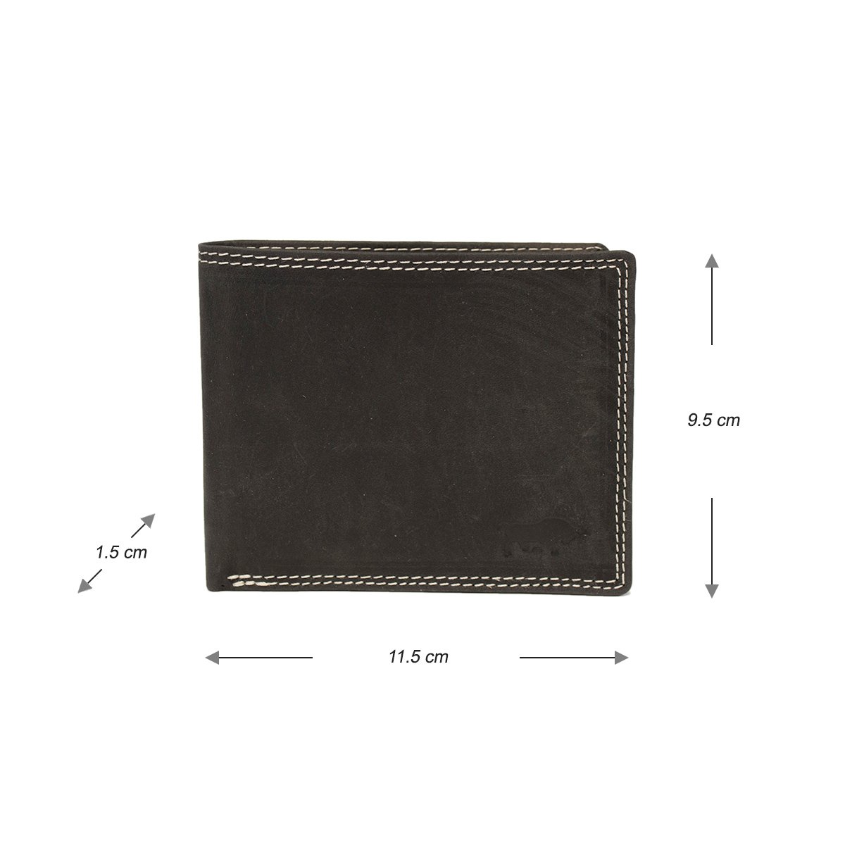 Men's Wallet buffalo leather - Compact Model - RFID