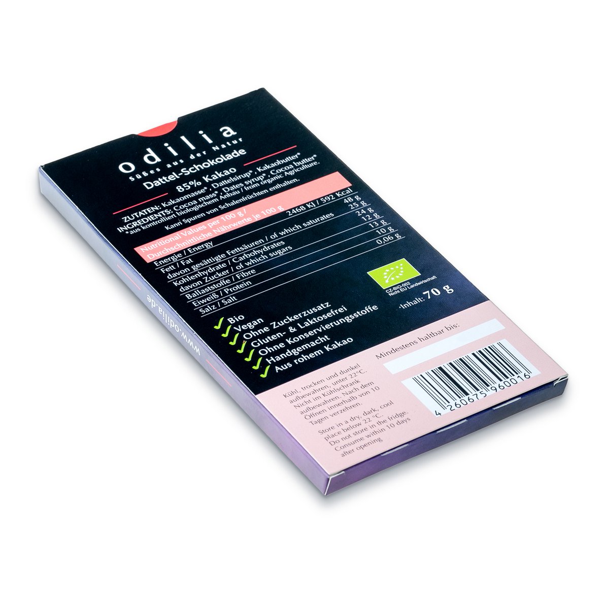 Date chocolate 85% cocoa