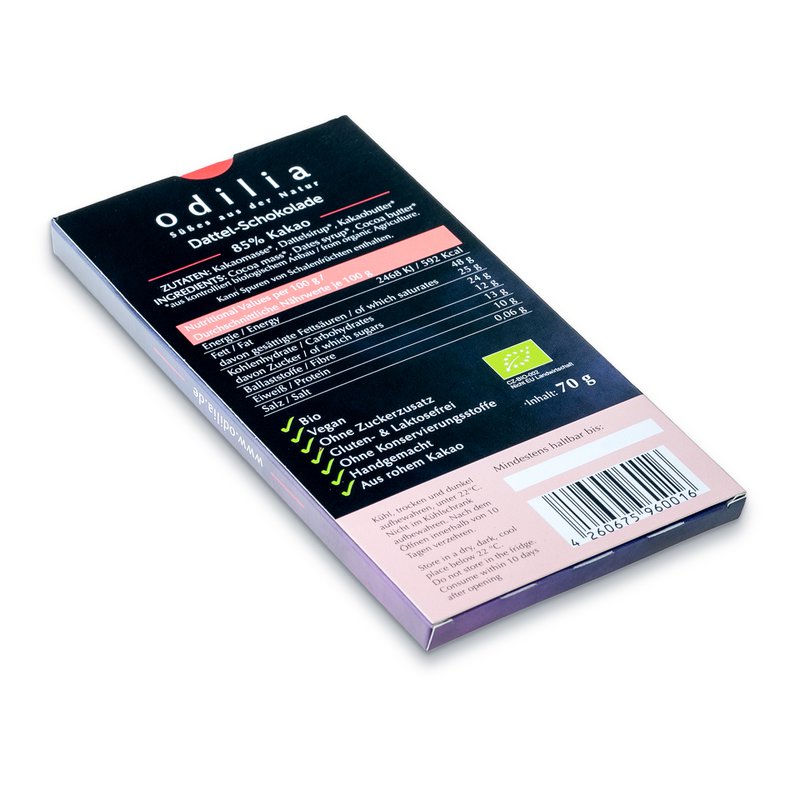 Date chocolate 85% cocoa