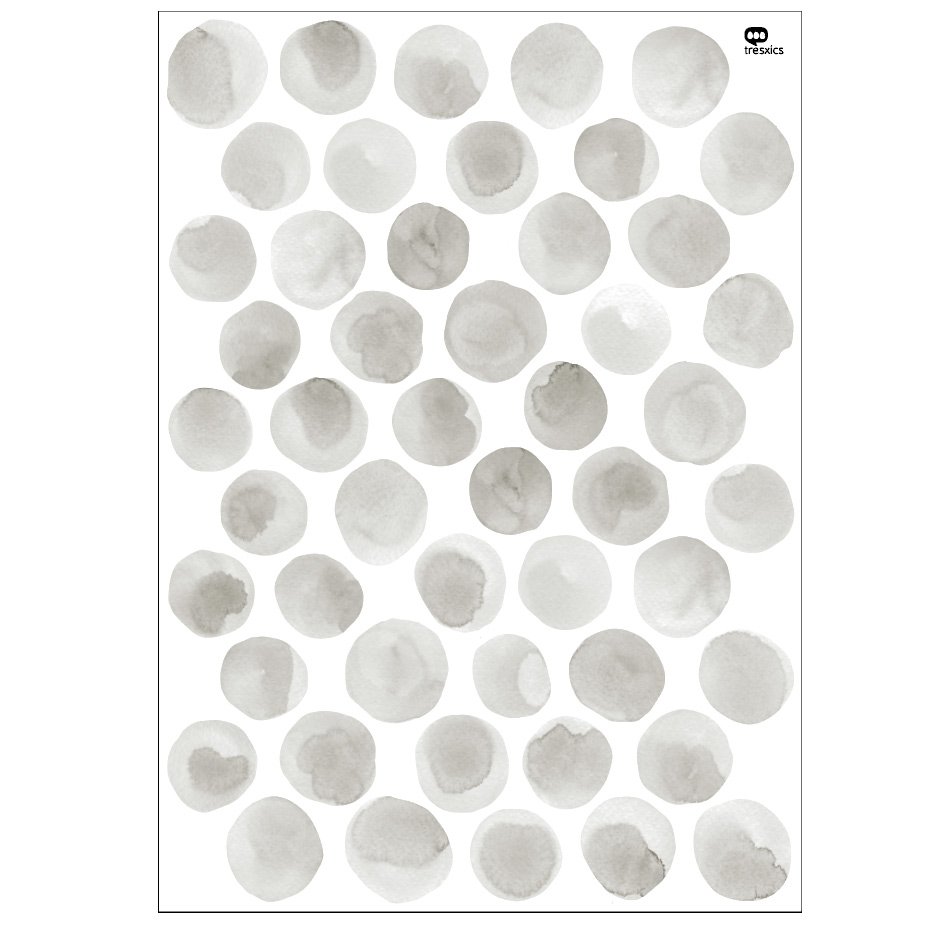 Vinilo decorativo lunares acuarela