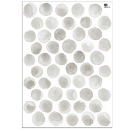 Muursticker met aquarel stippen