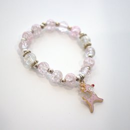 Rosa Perlenarmband für Kinder – Doe