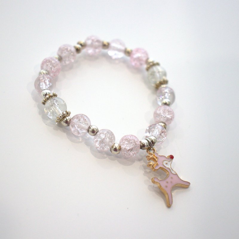 Rosa Perlenarmband für Kinder – Doe