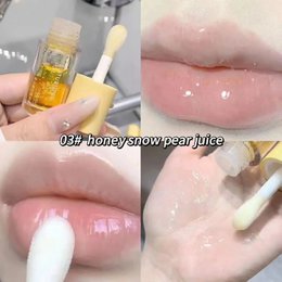 Wasser-Licht-Lipgloss-Feuchtigkeitscreme, transparenter Gelee-Spiegel, Fruchtkristall-Lippenöl, klar, feuchtigkeitsspendend, aufpolsternd, koreanisches Lippenpflege-Make-up