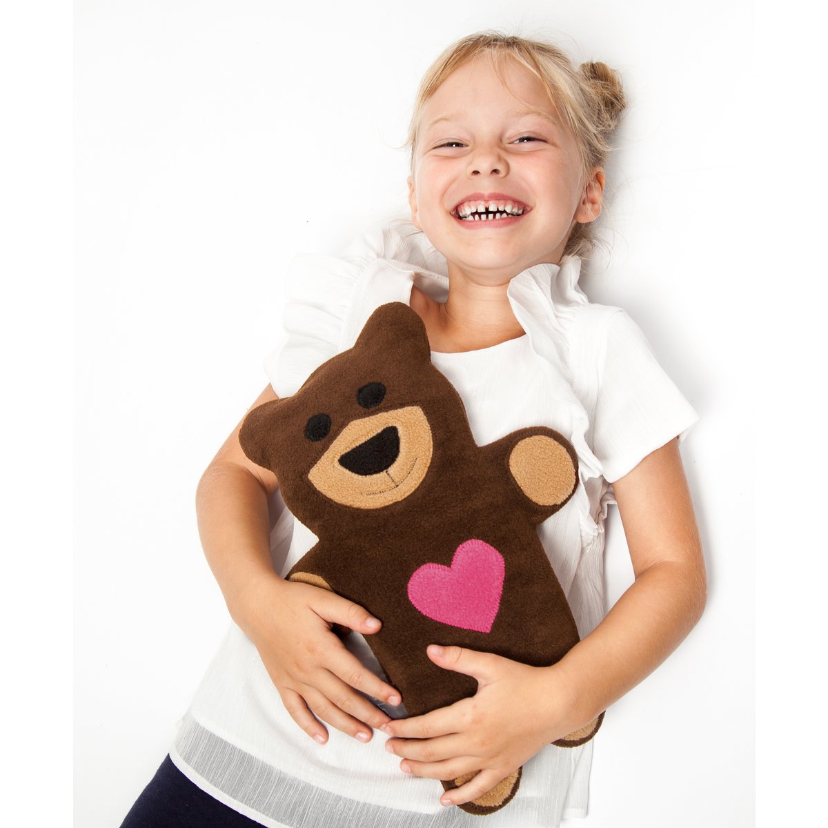 Bio-Körnerkissen für die Mikrowelle, Wärmekissen ideal für den Bauch, Teddy