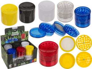 Cannabis-Grinder, 4-teilig, 5 x 4,5 cm,