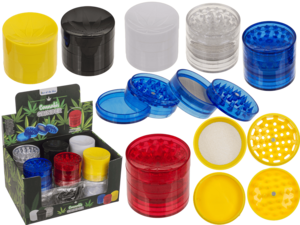 Cannabis-Grinder, 4-teilig, 5 x 4,5 cm,