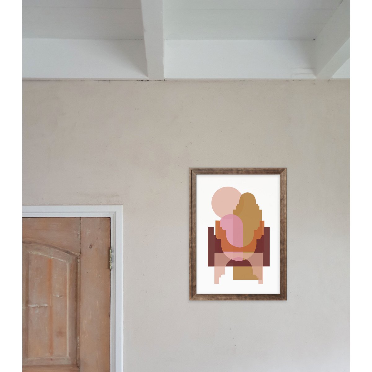 A3 Poster - Marrakesch Formen - Terrakotta / Pink Kopie 1