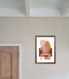 A3 Poster - Marrakesch Formen - Terrakotta / Pink Kopie 1