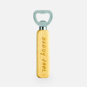 Houten flesopener - 'Daddy cool'
