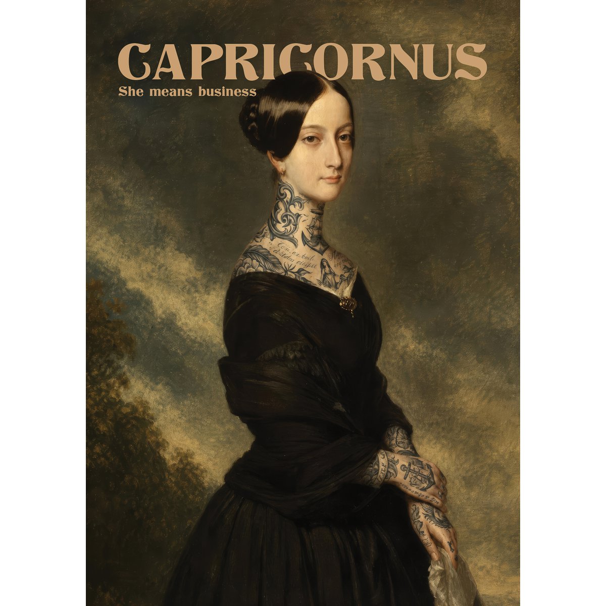 Capricornus  - Postcard - Astro Queen Collection