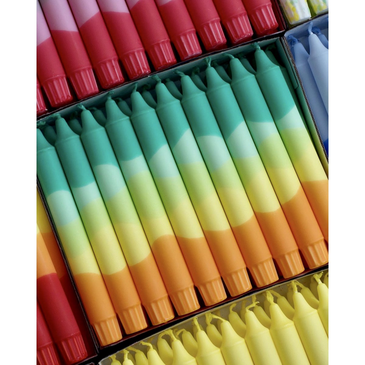 Taper candles- Summer vibes / Passion Fruit Colours