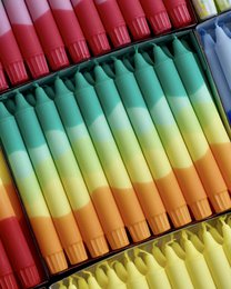 Taper candles- Summer vibes / Passion Fruit Colours