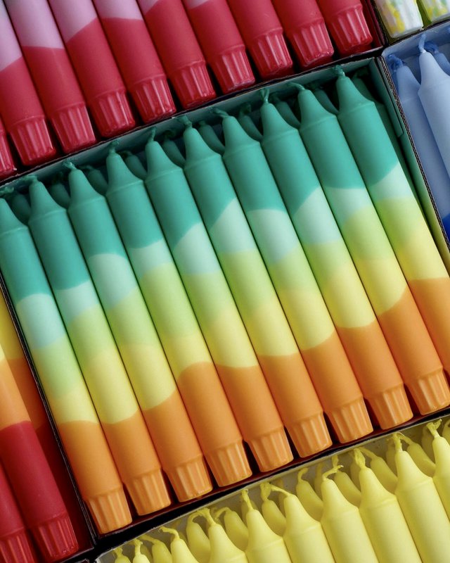 Taper candles- Summer vibes / Passion Fruit Colours