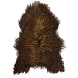 Islandsk fåreskind - naturlig brun