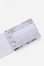 Studie-takenlijst in luxe bloemen