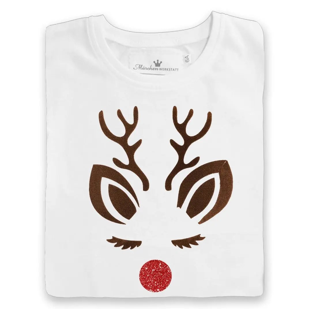 Jungen Weihnachts T-Shirt Rudolph