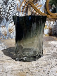 POCKET GREY GLASS VASE