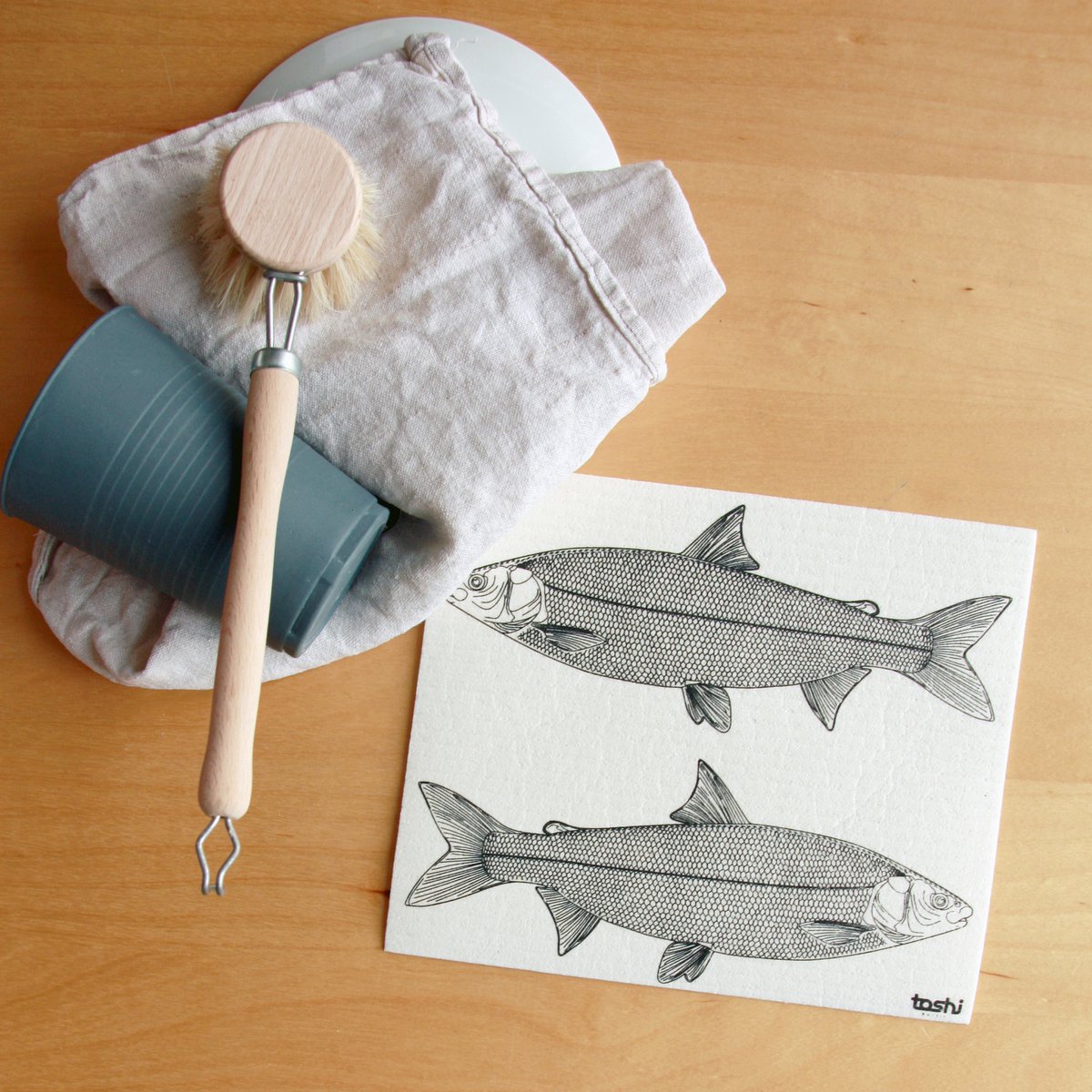 Sponge cloth furbi: fish