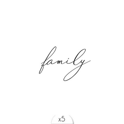 Tijdelijke tattoo: Familie