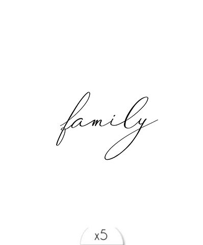 Temporary tattoo: Family