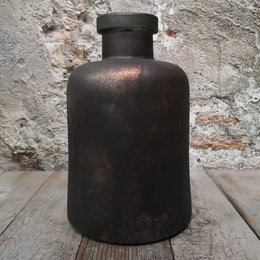 Lara vase rusa neck black 16x25 (75461)