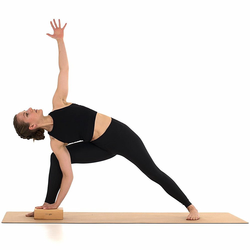 rolling wood yoga block