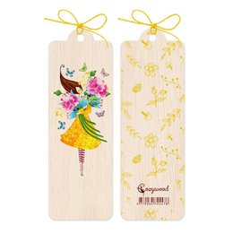 Wooden bookmark The Hug