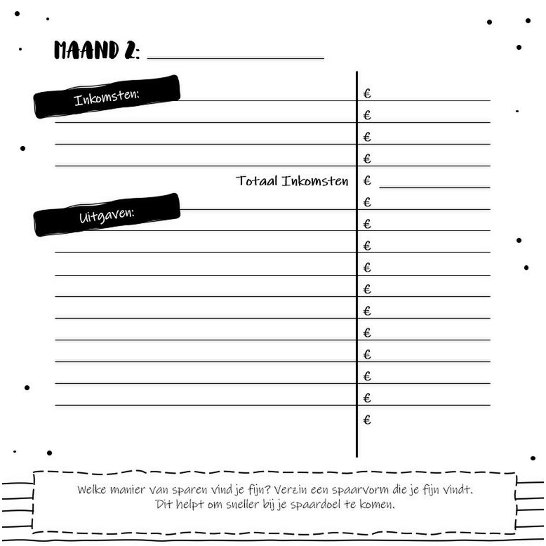 Udfyld bog SilliBeads - My Budget Planner - Hardcover Wire-o (SORT/HVID RANGE)
